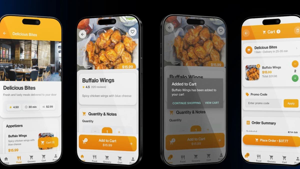 TimelyDelivered — food and grocery delivery apps